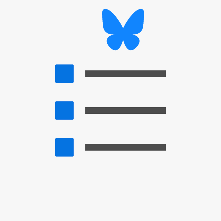 การสร้างรายการธีมของบัญชีที่คุณติดตามบน Bluesky