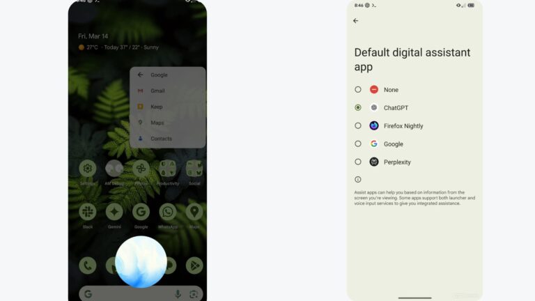 CHATGPT สามารถตั้งค่าเป็นผู้ช่วย ‘เริ่มต้น’ บนโทรศัพท์ Android