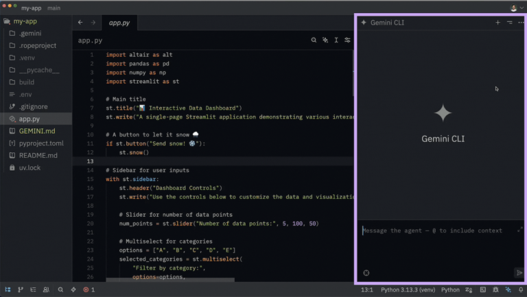 Gemini CLI กำลังแยกตัวออกจากเทอร์มินัลและเข้าร่วมโปรแกรมแก้ไขรหัสของ Zed