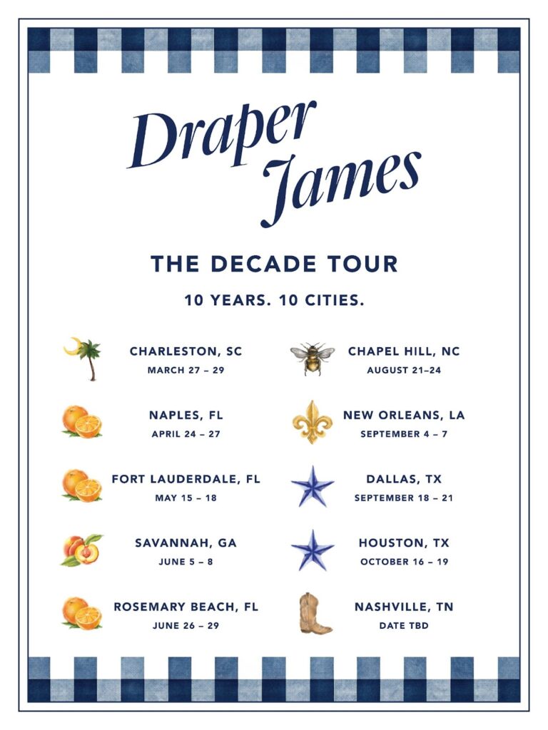 เฮ้คุณ! เฉลิมฉลอง 10 ปีของ Draper James, Consolation และ Appeal กำลังรอคอย